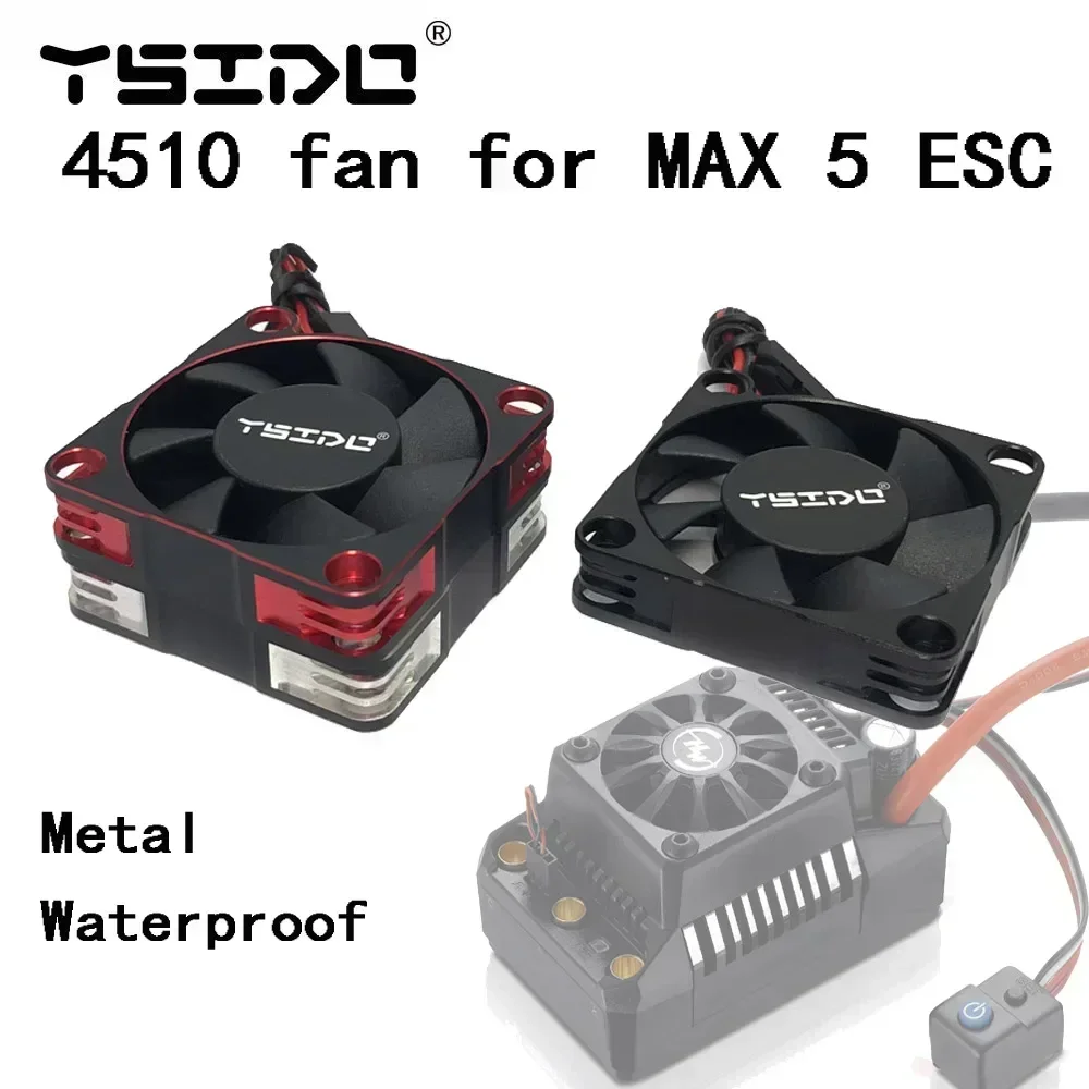 4510 Motore Brushless Dissipatore di Calore 45mm Ventola di Raffreddamento Ad Alta Velocità 14000RPM Ventola Fredda per 1/8 1/10 1/12 RC Auto 3650 3660 4274 4292 Motore