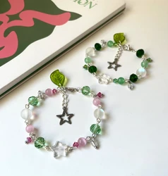 TXT TEMPTATION inspired beaded bracelet | KPOP jewelry | moa gift | handmade beaded bracelet | pink and green jewelry