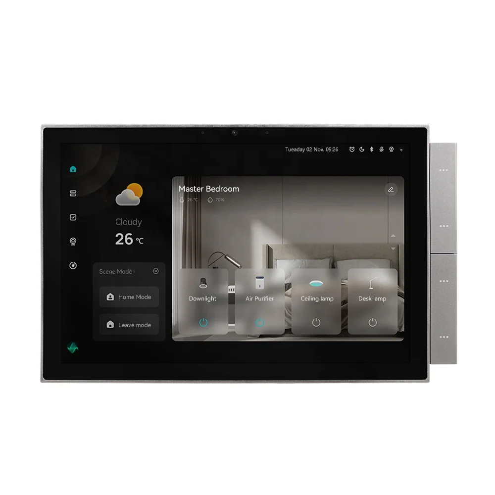

2024 New Style 10.1 Inch Tuya Smart Control Panel Zigbee Gateway Scene Control Panel With Alexa Voice Control Multi-languag