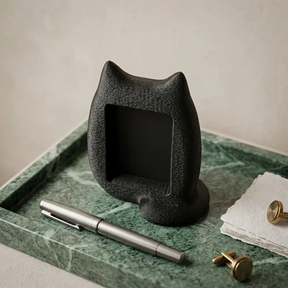 3D Printed Cat Photo Frame, Cute Design