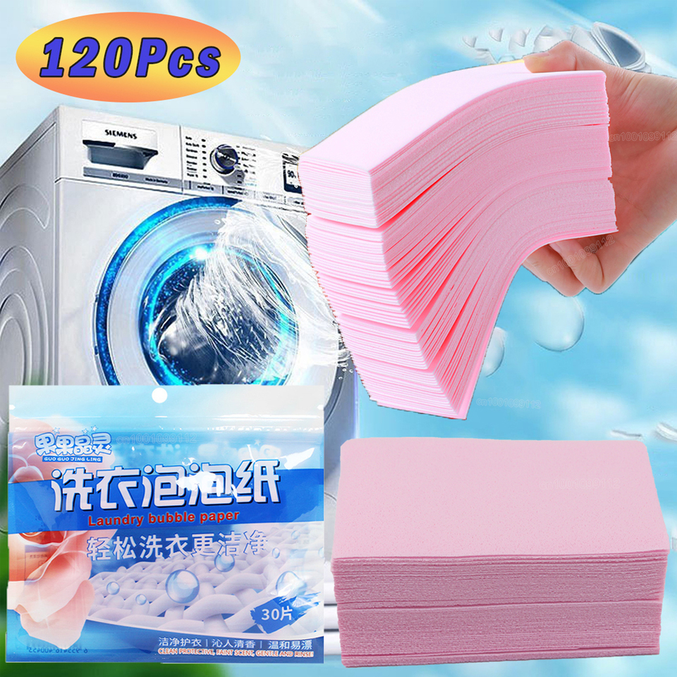  120/90/60/30Pcs Laundry Tablets Cleaning Children's Clothing Laundry Soap Concentrated Washing Powder Detergent Washing Machines 