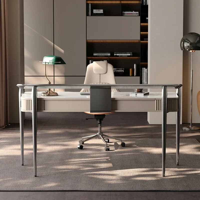 Italian Minimalist Small-sized Office Desk Luxurious Computer Desk Modern Home Study Office Desk Writing Luxury Furniture