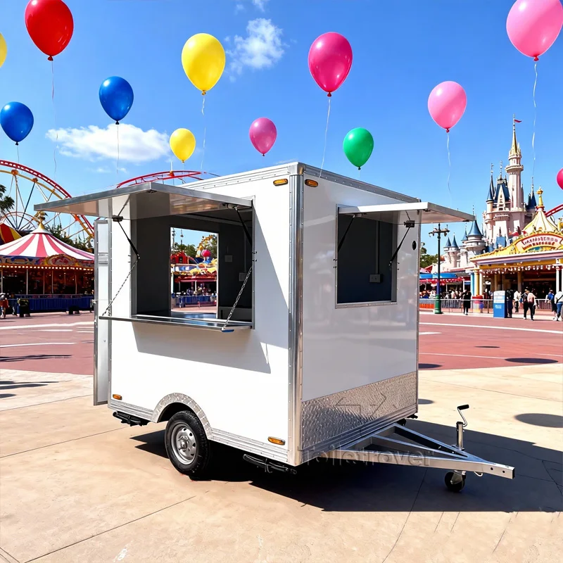 

Hot Sales Fancy Fast Food Truck Trailer Takoyaki Baked Potatoes Milkshakes Juice Churros Kei Truck Food Truck for Sale