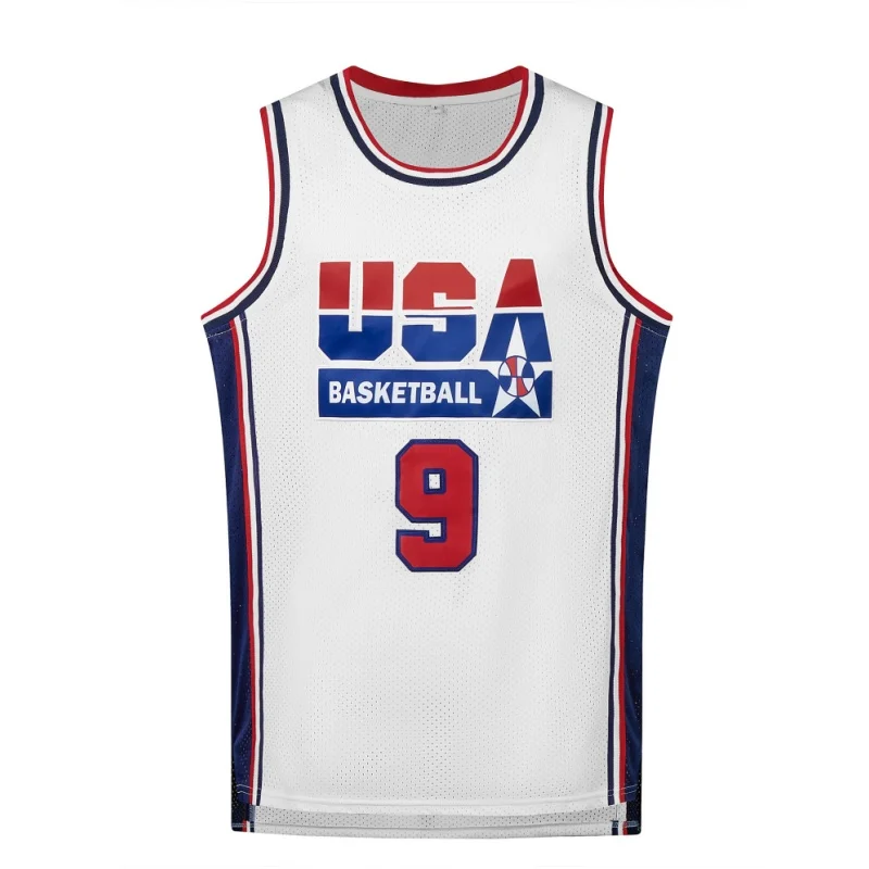 New Men's Basketball Jersey Breathable Round Neck Sportswear Sleeveless Boys Training Uniform Team T-Shirt New Design Tops USA image 3