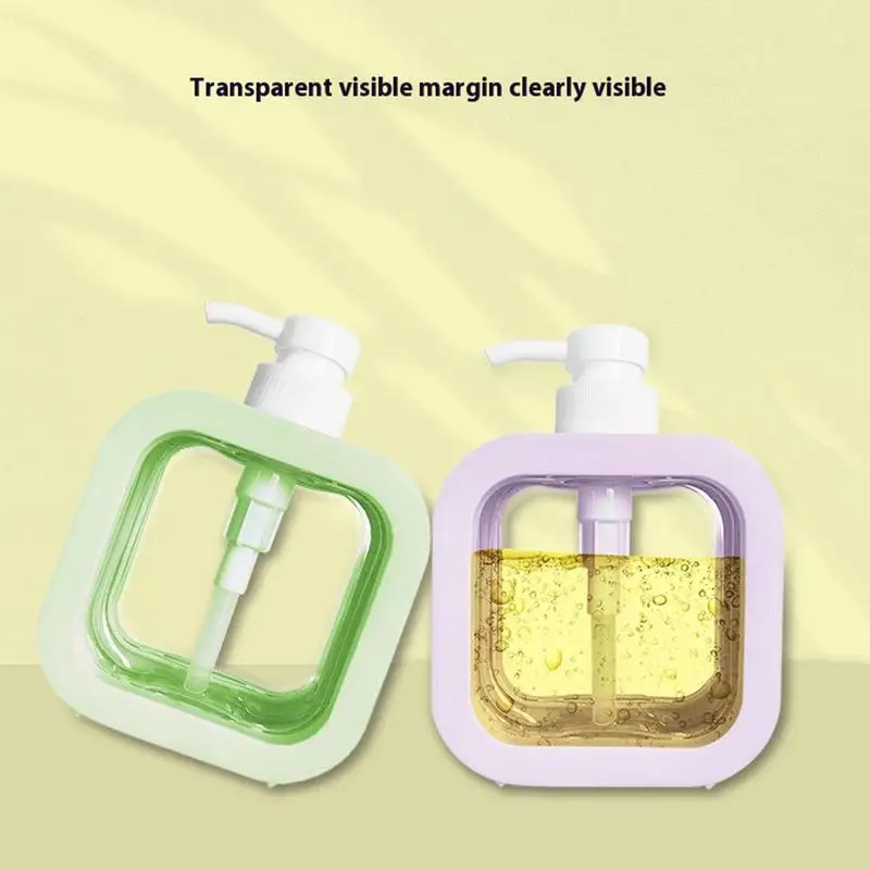 Bathroom Soap Dispenser Refillable Bottle Container Hand Soap Dispensers 300ml Push-Type Soap Pump Bottles for Face Cream Liquid