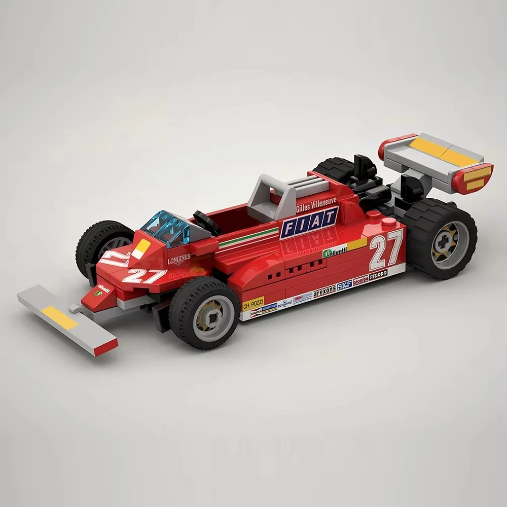 New MOC Racing Series 1981 Monaco Grand Prix Competitive Model City Car DIY Assembly Building Blocks Children's Toy Boy Gift Set view 2