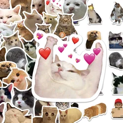 50pcs Cute Cats Funny Graffiti Stickers Cartoon DIY laptop Suitcase Scrapbook Skate Laptop Bike Waterproof stickers