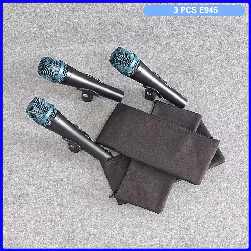 

Wholesale 3 PCS Evolution 900 Series E945 Dynamic Microphone Live Performances KTV Live Streaming Conference Singing