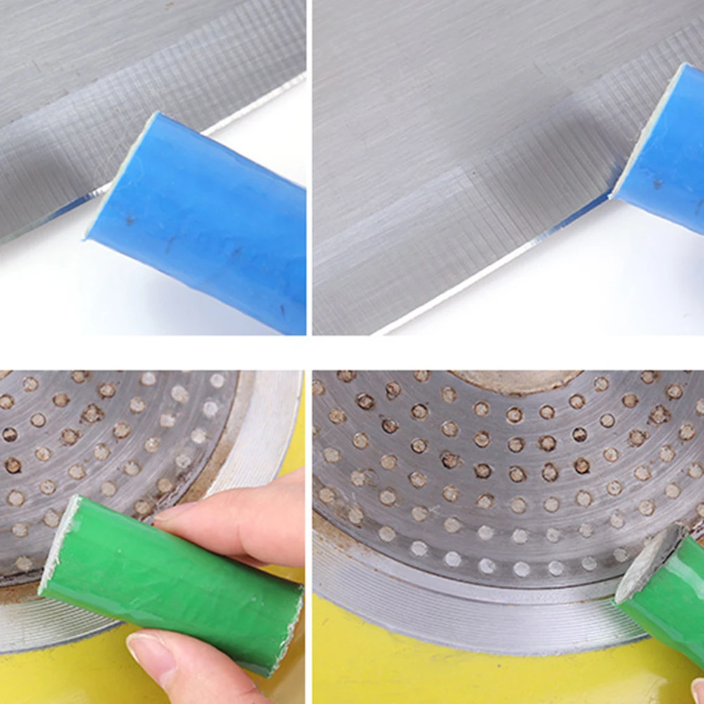 

12 Pcs Stick Stainless Steel Cleaning Brush Kitchen Accessories Oil Water Rust Removal Scrubber Pad
