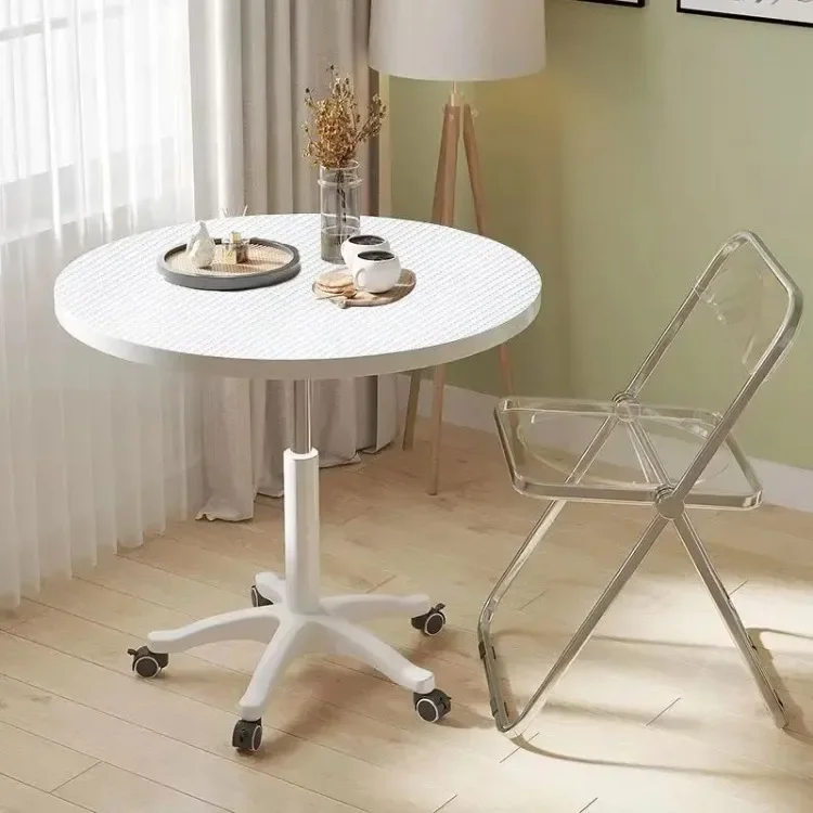 Mobile Small Computer Table Round Table Ins Adjustable Small Bedside Tables Laptop Office Desk Office Furniture Dining Mesas