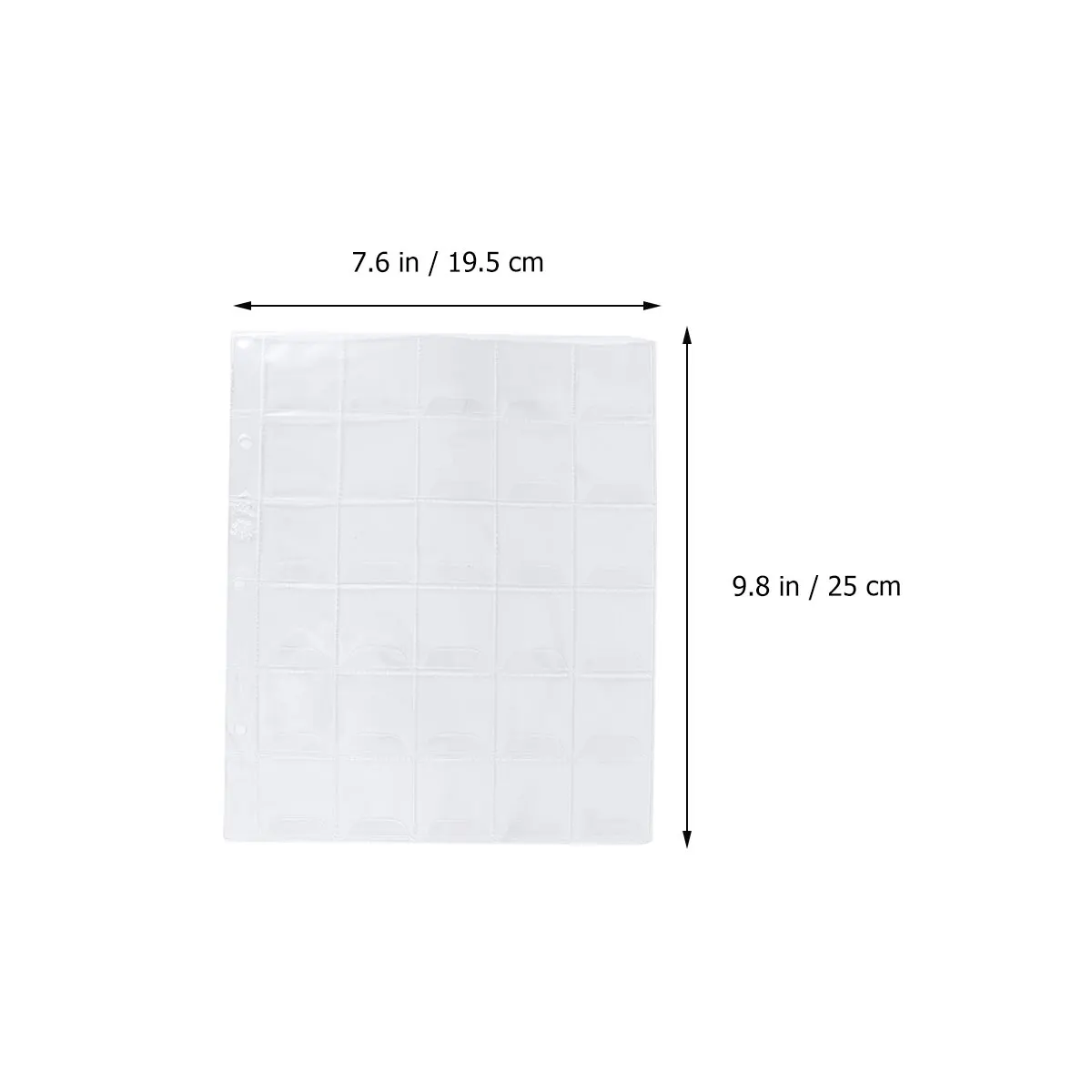 

4 Pcs Coin Loose Leaf Photo Album Storage Case Money for Cash Coins Collection PVC Bag