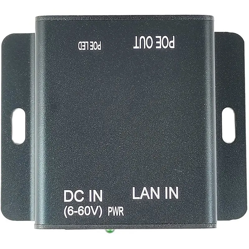 [NEW A09R!】 Gigabit POE Injector MAX30W Active POE 6-60Vdc In 48Vdc POE Out Support Solar,Adapter,Portable Power Feeding