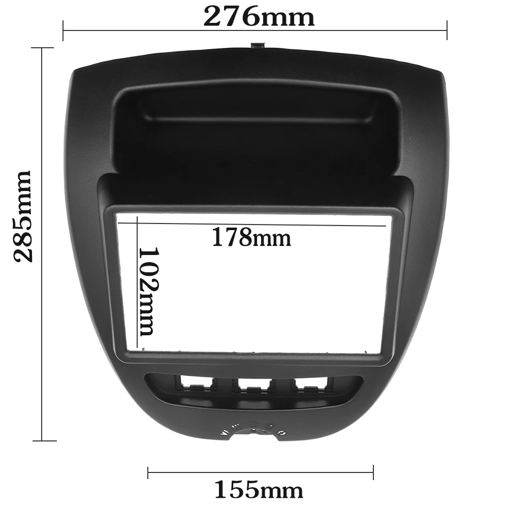 

for Toyota Aygo Citroen C1 Peugeot 107 2005-2014 Fascia Dash Kit DVD Panel Stereo Cover Mount Frame