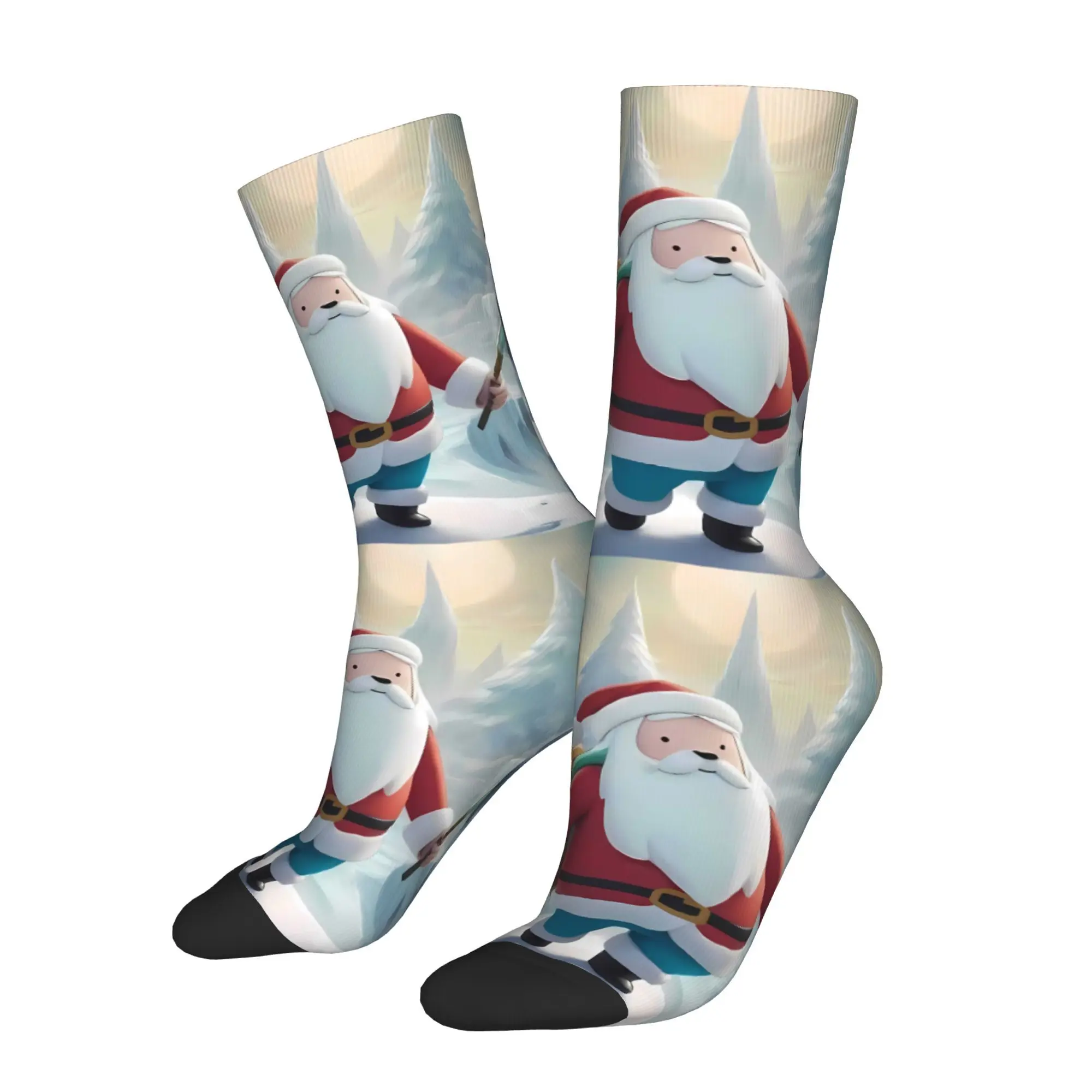 

Забавные носки Happy для мужчин, COmic Finn Santa, Harajuku, время приключений, дышащие носки с принтом, бесшовный подарок