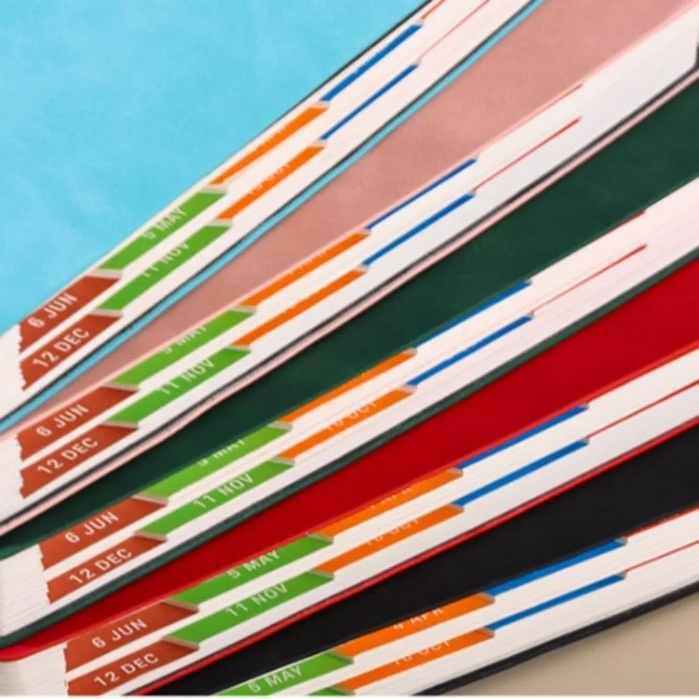 

English 2026 Schedule Planner Notepad Wear-resistant Bookmark a5 Agenda Planning Notebook Simple Thick Paper