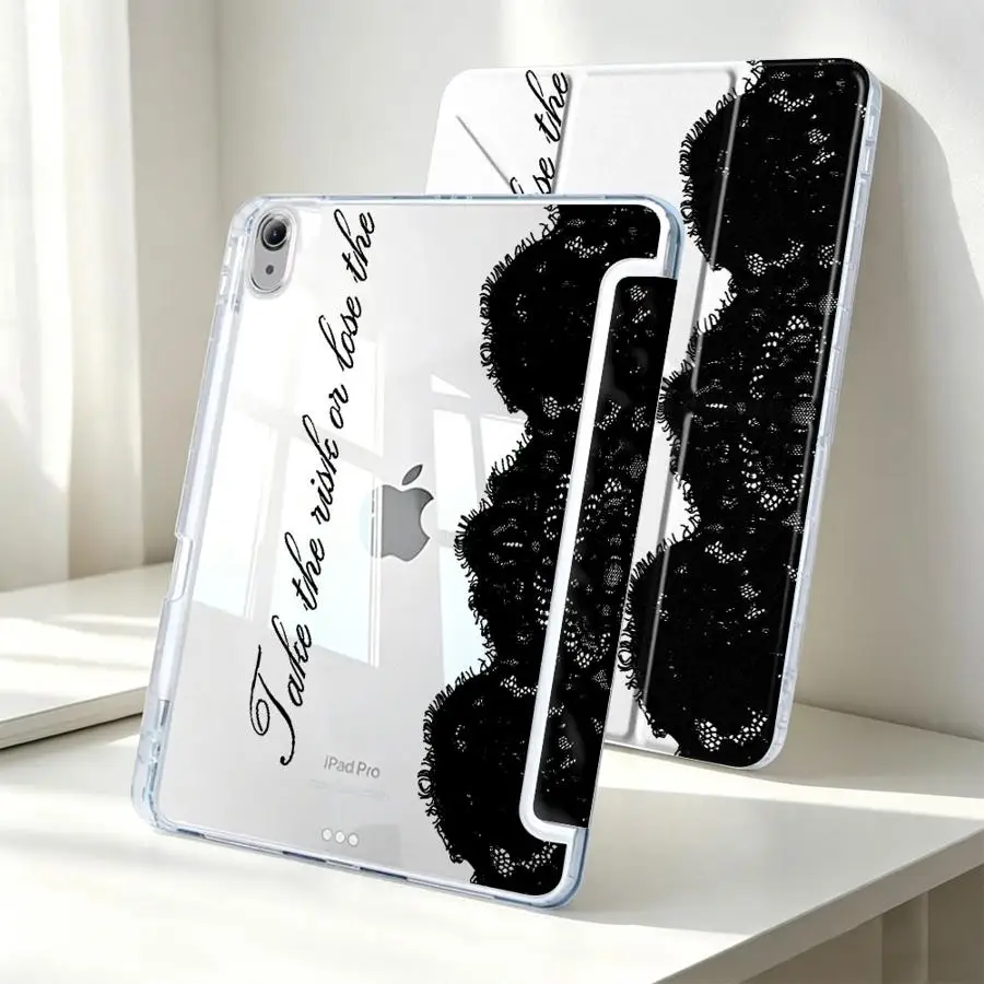 With Pen Slot Cover Tablet Case For iPad 10th Gen 12th 9th Mini 7 6 5 Air 8 M2 M3 3 Pro 13 2025 2026 11th Mandala Pattern Art