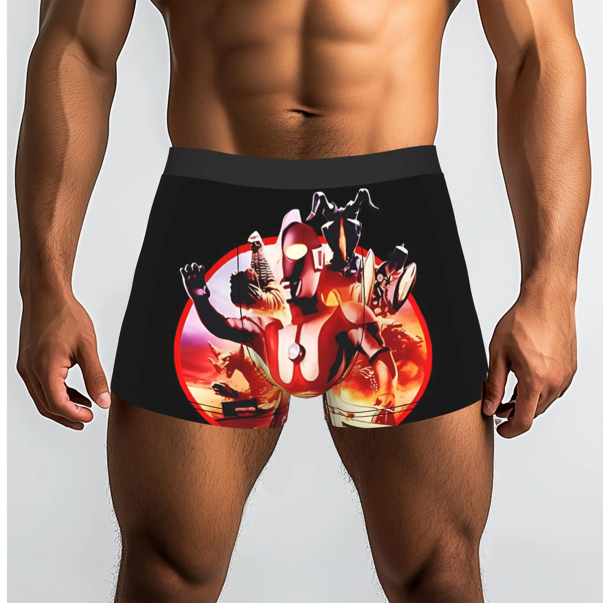 ultraman and kaiju  Bandai Ultraman series Underpants Homme Panties Men's Underwear Ventilate Shorts Boxer Briefs