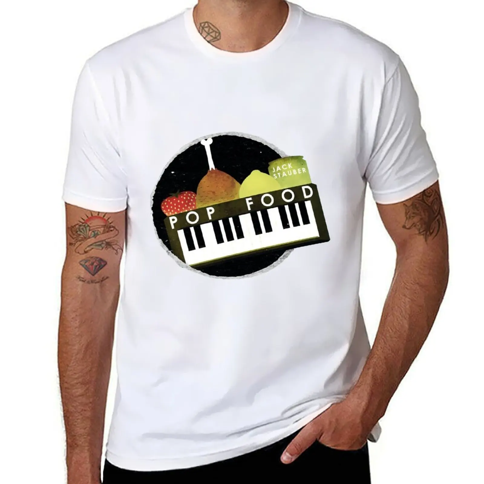 

Jack-Stauber-Merch Pop Food T-Shirt man t shirt cotton high quality man t shirt heavy cotton T-Shirt