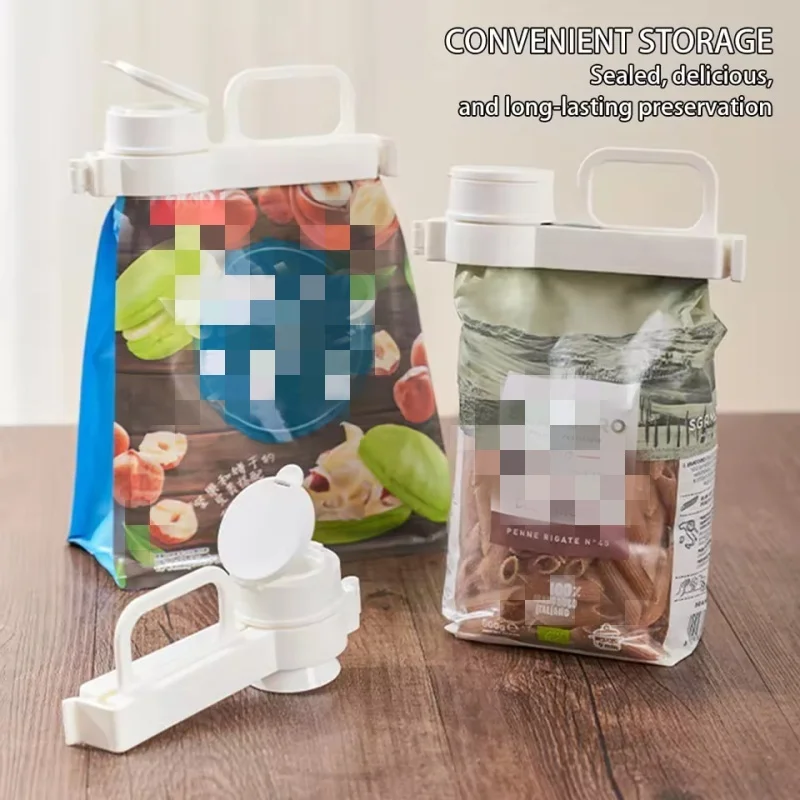 

Plastic Food Sealing Clip With Pour Spout Seal & Pour Bag Clip Moisture-Proof Fresh-Keeping Kitchen Food Storage Tool 2026