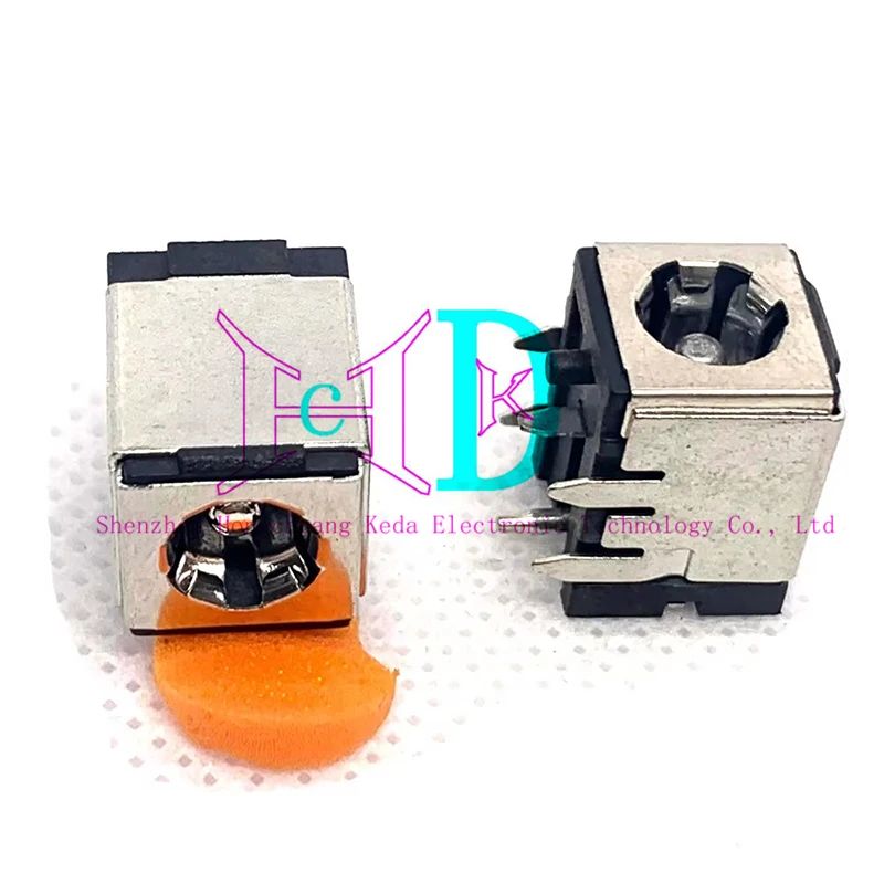 5PCS High Current DC Charging Power Outlet DC-007B 5.5*2.1mm 5.5*2.5mm Bracket Copper For Laptop Power Socket DC007B DC007