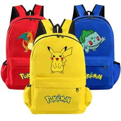 Pokemon Elf Pikachu plecak Charizard Bulbasaur dzieci tornister Bulbasaur Snorlax Eevee kieszonkowy potwór moda kreskówka prezent