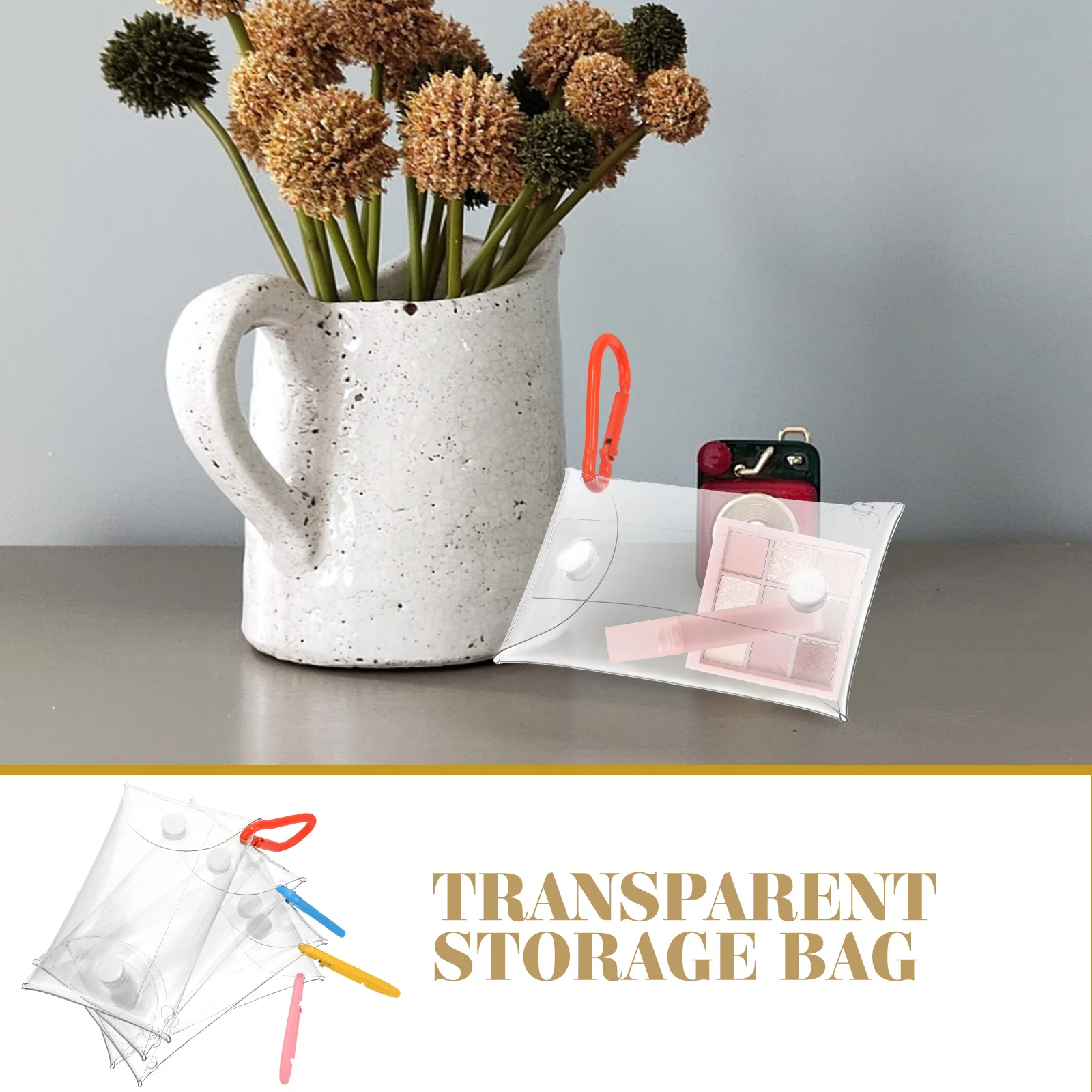 

4pcs Cartoon Character Coin Purses Pvc Small Wallet For Women Portable Lipstick Pouch Keychain Purse Mini Coin Wallet Plastic