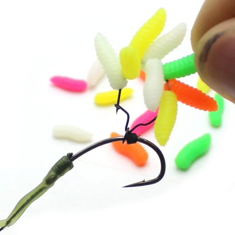 120 pieces Fishing Carp Accessories Buoyant Maggot Lures Pop Up Boilies Carp Bait For Carp Zig Rig Feeder Fishing Tackle