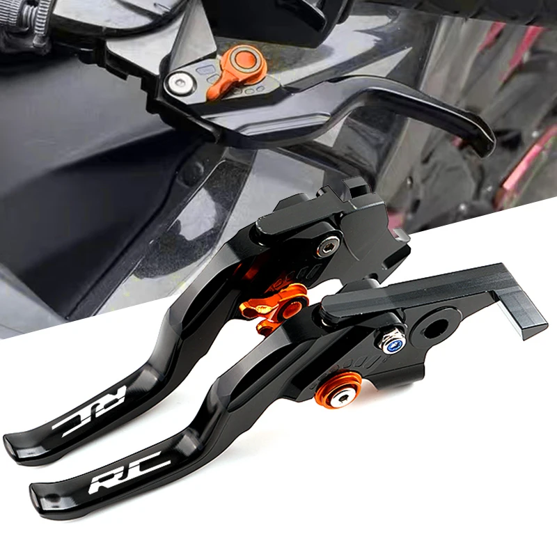 

2025 New Brake Clutch Lever Motorcycle CNC Adjustable Brake Clutch Levers For KTM RC390 RC125 RC200 RC 200 390 125 2018-2024