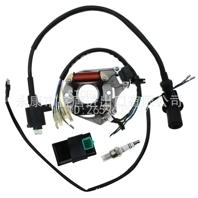 Ignition Rebuild Kit for 50cc 70cc 90cc 110cc 125cc ATV Stator CDI Spark Plug Replacement Parts