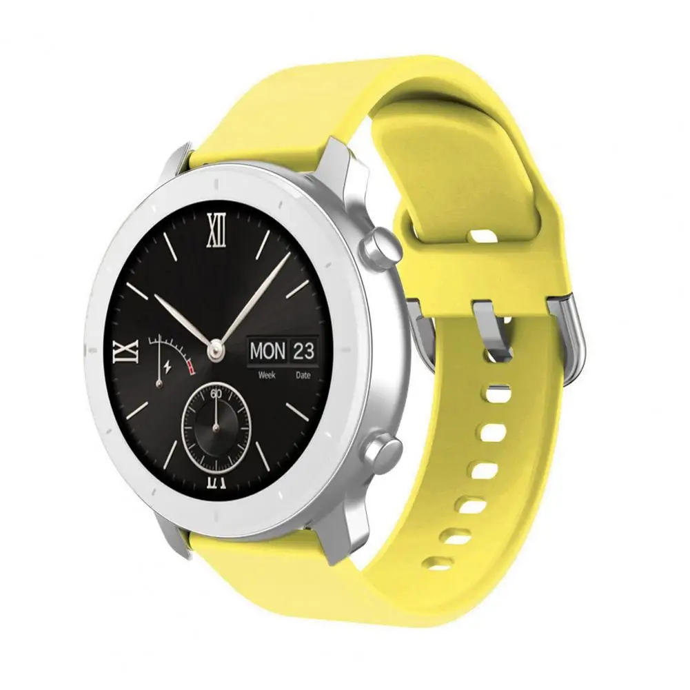 Pulseira de substituição de silicone macio para Amazfit, pulseira, acessórios para pulseira GTS 2E, BIP, BIP Lite, 20mm