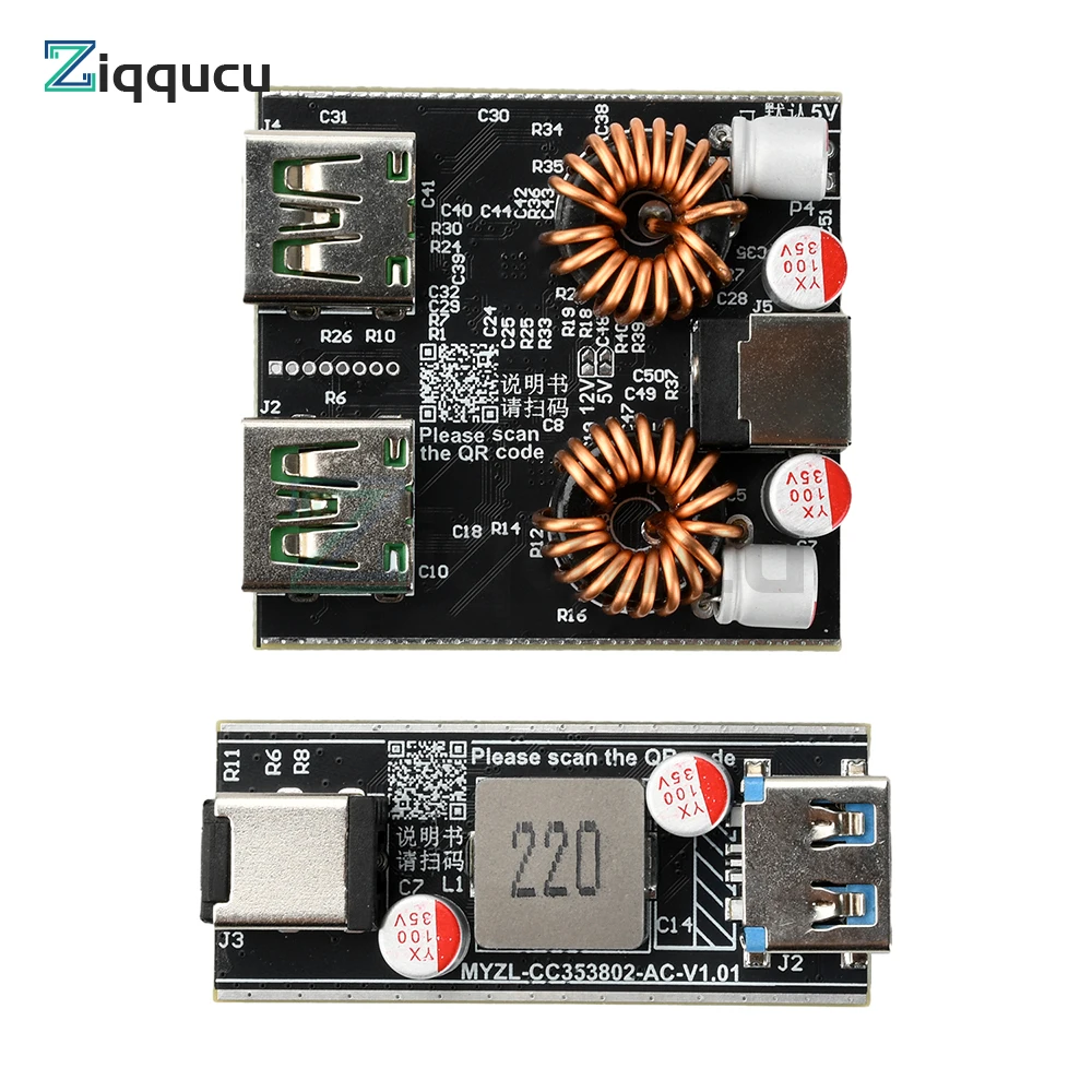 

PD140W 100W Full Protocol Fast Charging Module 1 Channel Dual-Channel Super Fast Charging Desktop Charger Module QC FCP VOOC