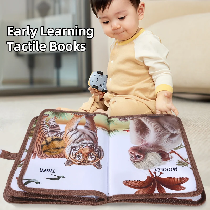 Cognitive and tactile training for children's touch books in early education