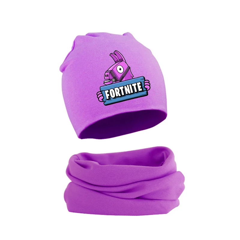 Fortnites algodão bebê chapéu cachecol conjunto para 1 a 3 anos de idade outono inverno meninos meninas gorros boné ao ar livre quente chapéu do bebê conjunto natal