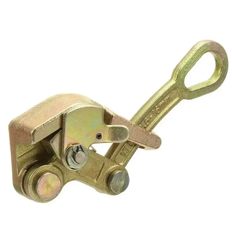 

SYW-Wire Rope Jaw Clamp Electricity Cable Grip Pulling 1 Ton Tightening Non-Slip Carbon Steel