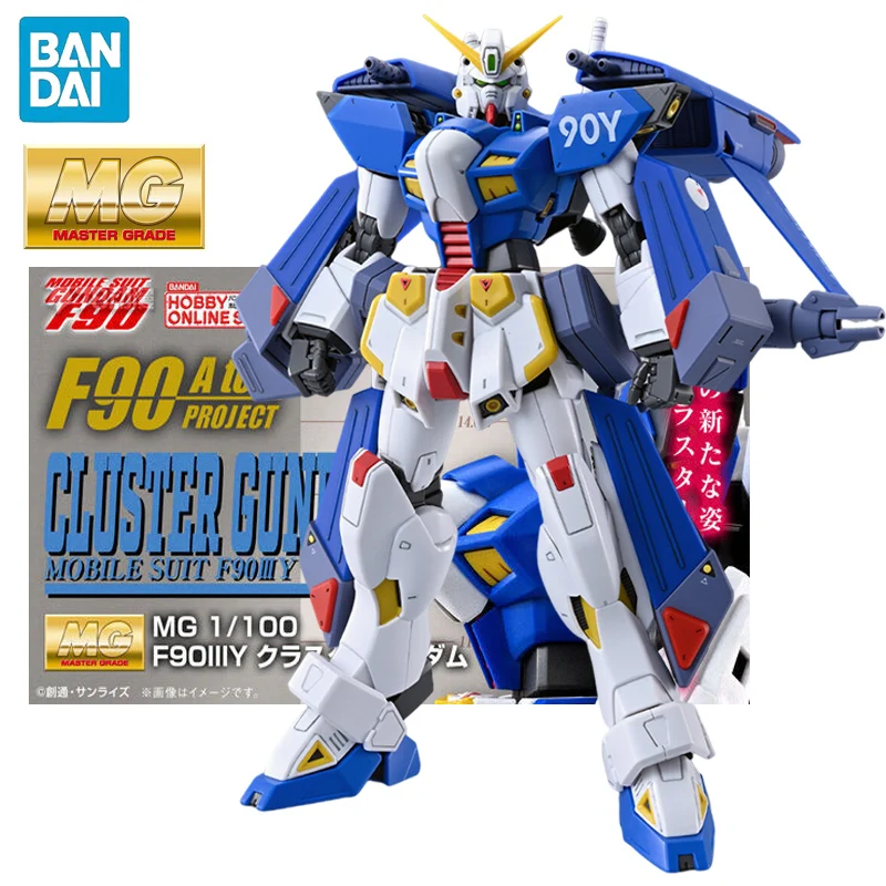 BANDAI PB LIMITED MG 1/100 CLUSTER GUNDAM MOBILE SUIT F90Ⅲ Y Cluster Gundam Anime Action Figures Assembly Model Toy