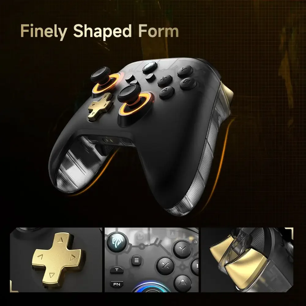 EasySMX D05 Wireless Gamepad für Nintendo Switch PC mit Ladestation RGB Hall Effect Joysticks Game Controller für Windows – Detail 9