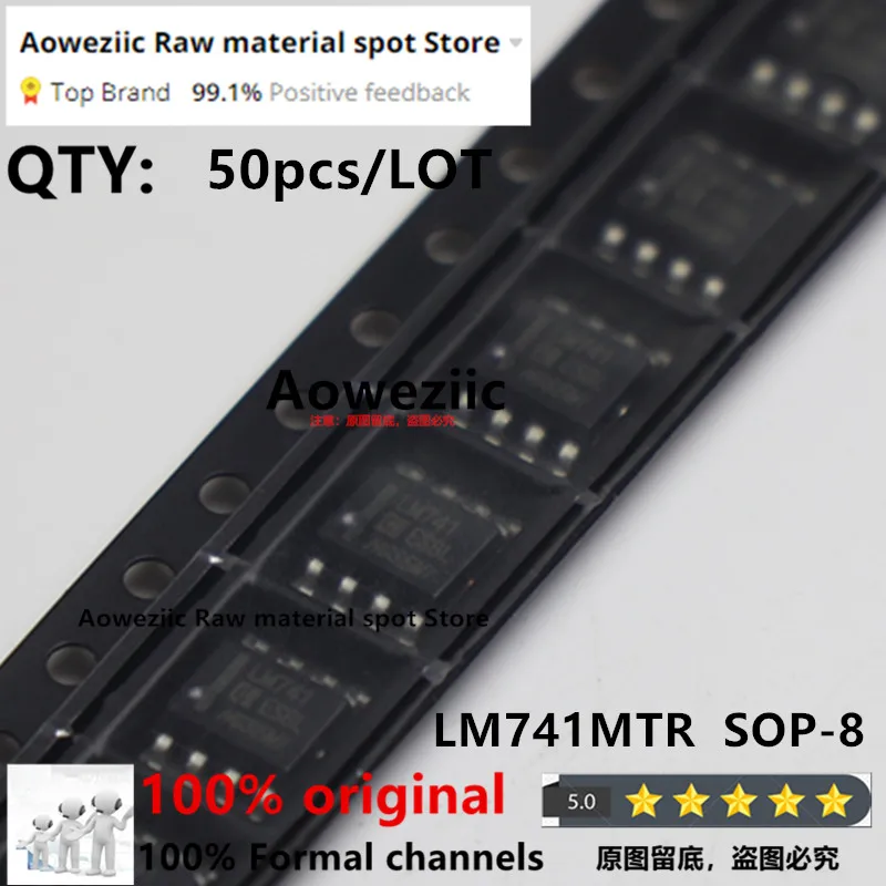 

Aoweziic Chinese Manufacturers LM741MTR LM741M LM741 SOP-8 Operational Amplifier Chip