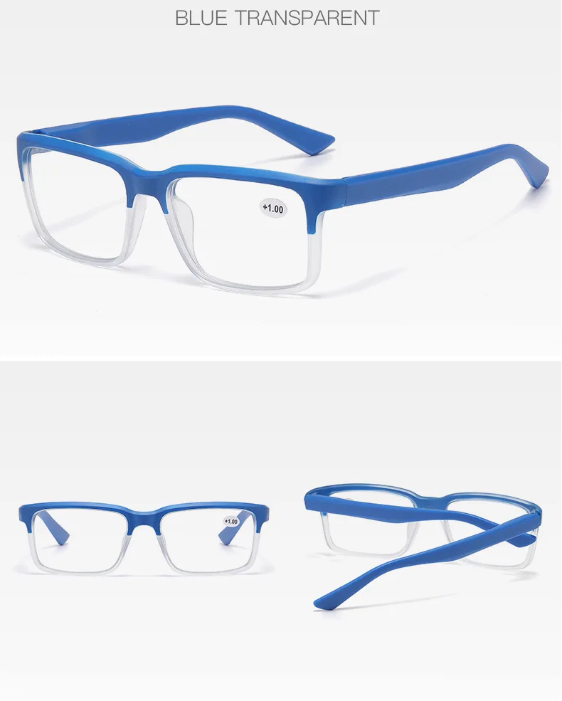 Männer Lesebrille Anti Blaues Licht PC Platz Retro Frauen Presbyopie Brille Widerstehen Müdigkeit Lesen Linsen mit Rezept + 1 + 1,5 + 2 – Detail 10