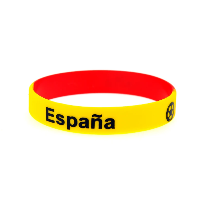 1 Stück Fußballmannschaft-Silikonarmband, Sport-Gummiarmband mit bedrucktem Logo, 3 Größen – Detail 9