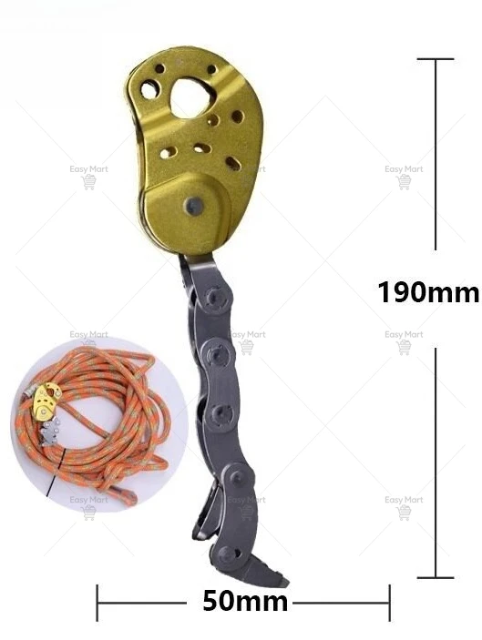Upgraded Mechanical Knot Climbing Rope Grabber Tree Climbing Grabber Descending High Altitude