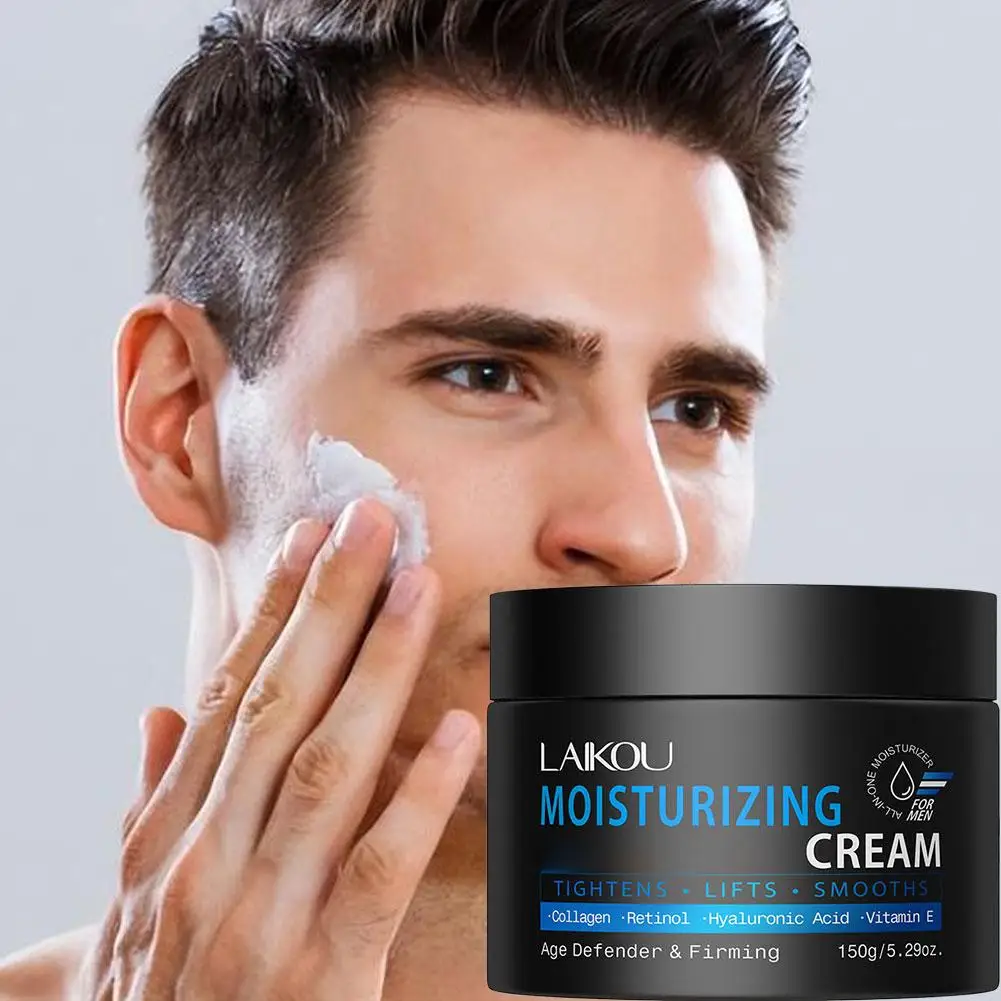 

50ML Men's Natural Cream 150g Men's Face Collagen Creams Hyaluronic Hydrating Skin Care Moisturizing Brightening Acid Refre M0Q4