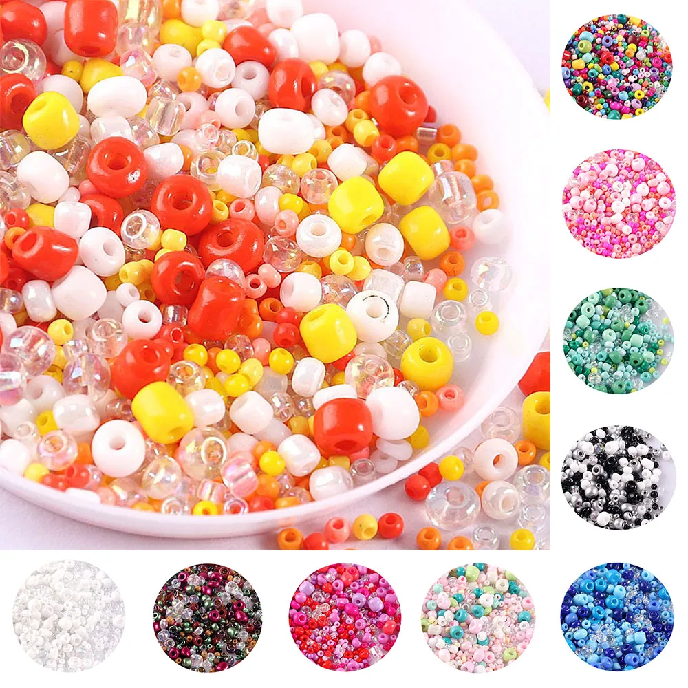 10g/Lot DIY Glass Beads Earring Bracelet Charms Pendant Floating Necklace Jewelry Making Handmade Beading Loose Bead Accessories