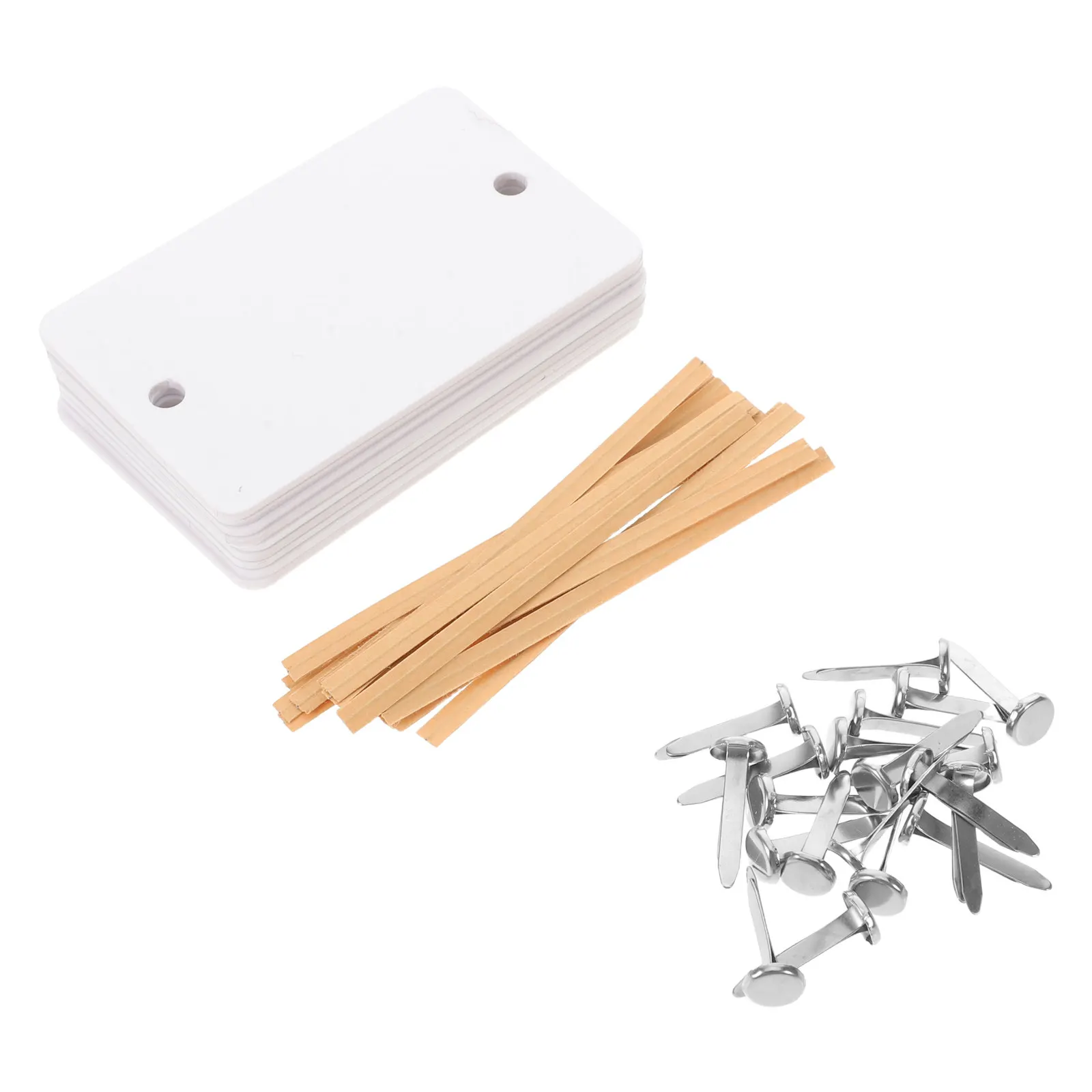 

10Pcs Rattan Basket Labels Blank Writable Tags Rope Nails 3x2in Home Kitchen Office Storage Bin Labels Organizer Shelf Tags
