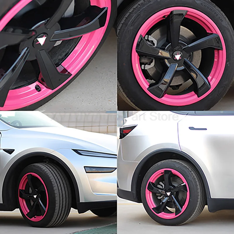 

19-дюймовые колпаки ступиц колес для Tesla Model Y, обновленная версия, ABS, материал OEM, дизайн зажима, тихий хлопок, защитные аксессуары