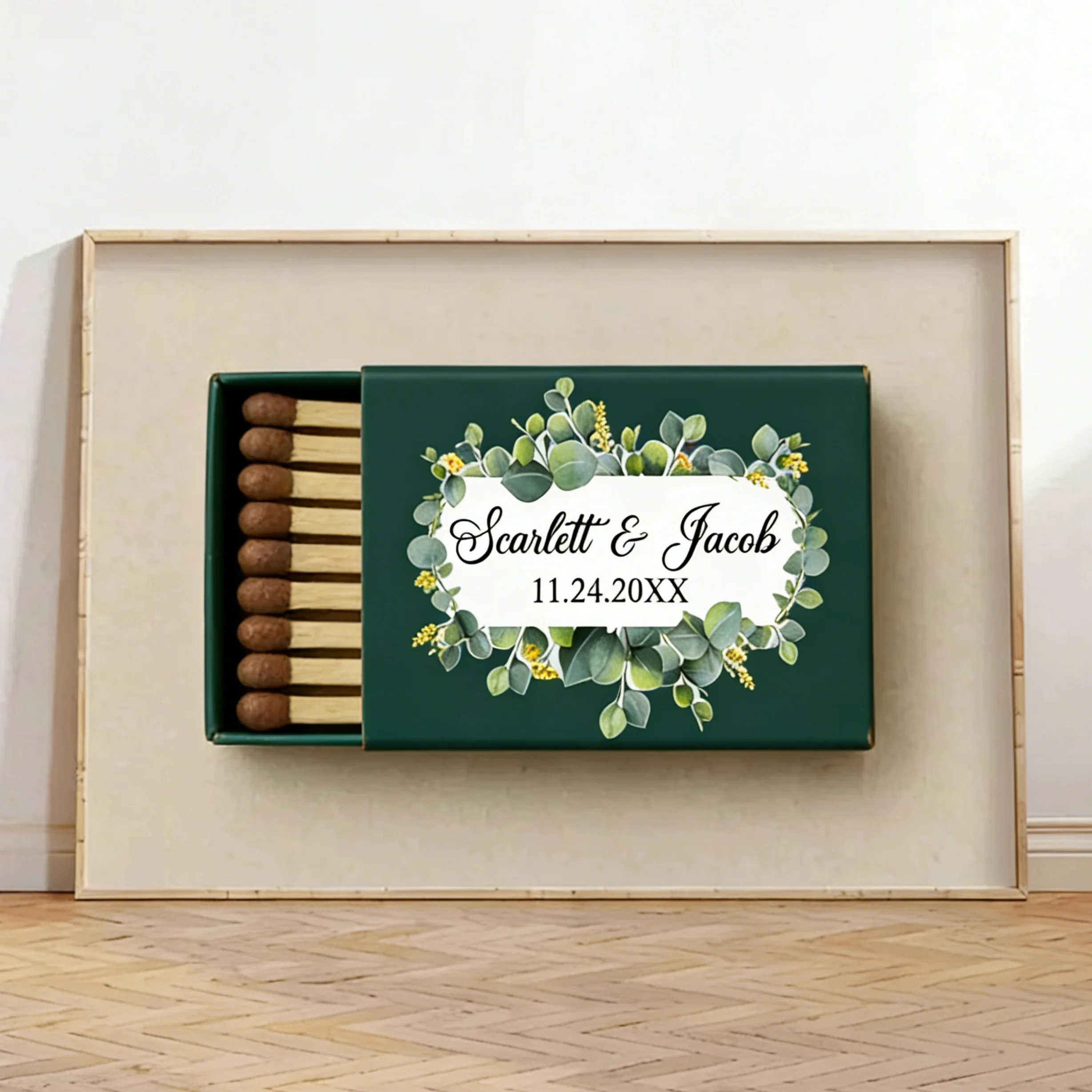 

Персонализированные свадебные коробочки для спичек с индивидуальным дизайном для свадебных подарков