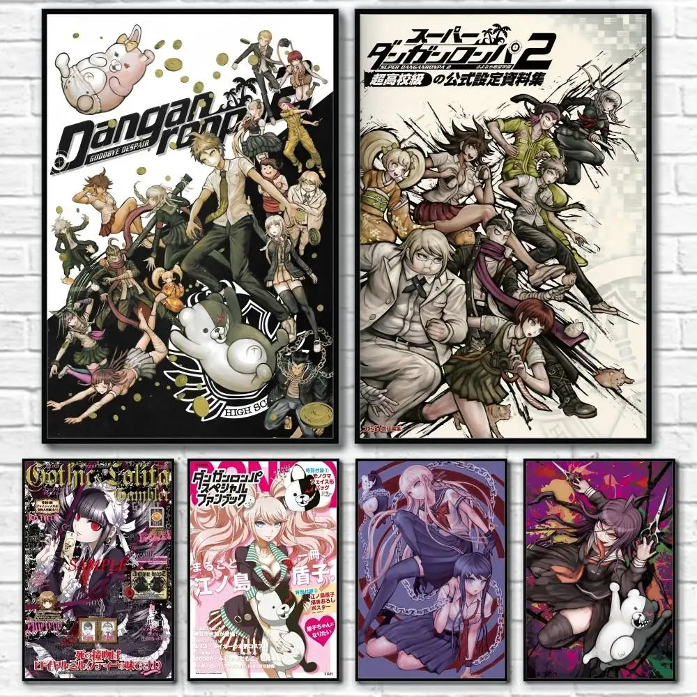 D-DanganronpaS Anime-Poster, 1 Stück, Wohnzimmer-Wanddekoration, ästhetisch, Flur, Schlafzimmer, Badezimmer, Bar, festlich, kreativ, wasserdicht