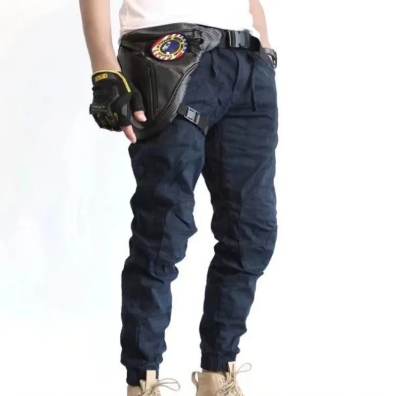 

Motorcycle Men's Straight Cargo Pants New In Biker Male Trousers Designer Y2k Vintage Techwear Harajuku Cheap Street Luxury Emo