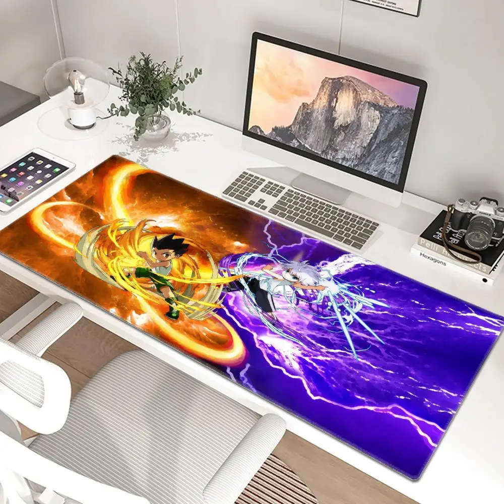 Anime Mousepad Hunter X Hunter Gaming Mouse Pad Gamer Desk Mat Pc Setup Accessories Computer Table Mats Office Mause Pads Mice