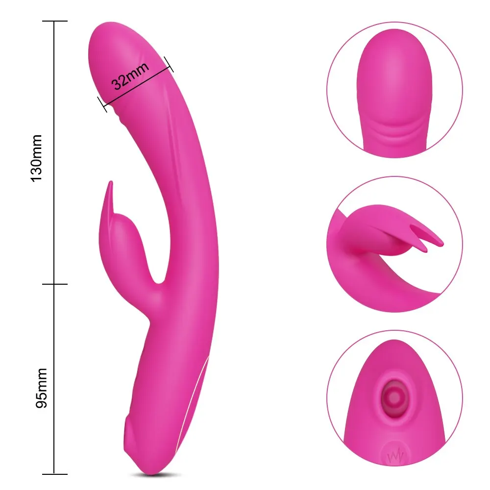 double dildo vibrating Thrust & Suck Rabbit Vibrator – The BDSM Toy Shop main image 1
