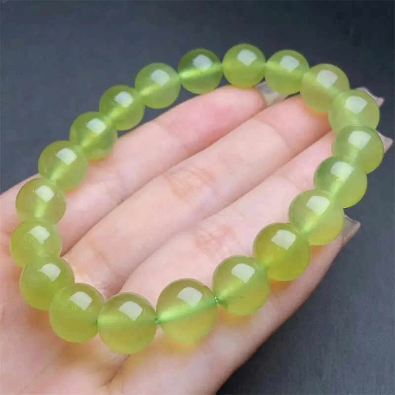 

Браслет Xiuyan ручной работы из нефрита с круглыми бусинами, 9,5 мм, браслеты для пары энергии, йоги, ювелирные изделия для мужчин и женщин, 1 шт.